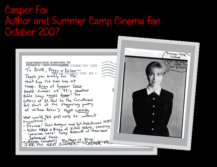 Summer Camp Cinema Scrapbook Fox Page